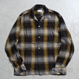 TOWNCRAFT SHADOW PLAID L/S RAYON SHIRTMEDIUM/MINT CONDITION