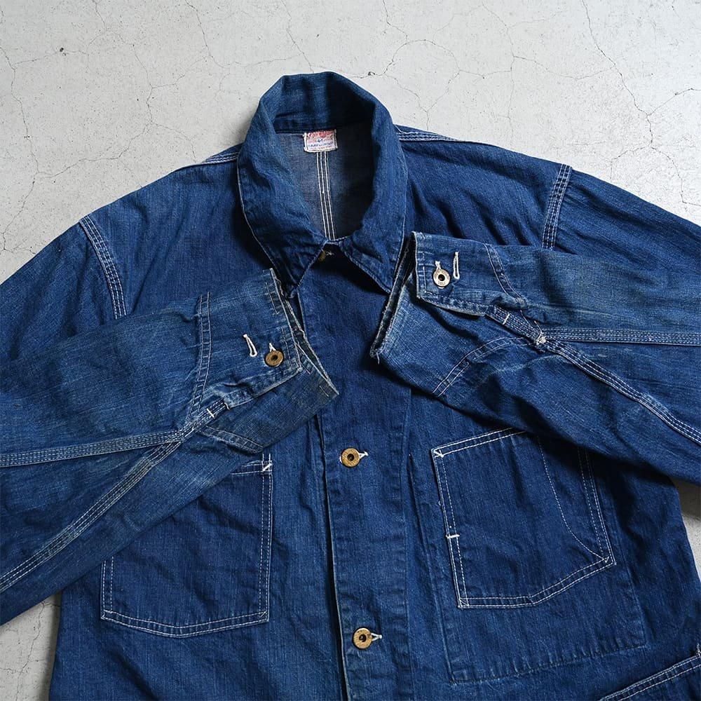 FREELAND DENIM COVERALL（1940'S/DARK COLOR/SZ 44） - 古着屋