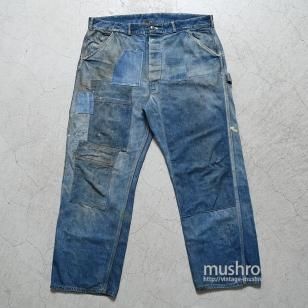 HERCULES DENIM PAINTER PANTS40'S50'S/AMAZING REPAIR