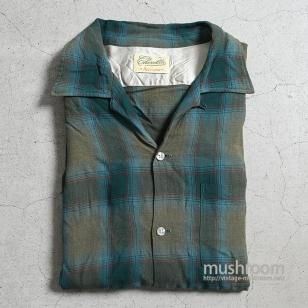 ARROW SHADOW PLAID L/S RAYON SHIRTX-LARGE/MINT CONDITION