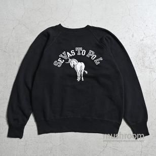OLD BLACK BODY FLOCK PRINT SWEAT SHIRTVERY GOOD CONDITION