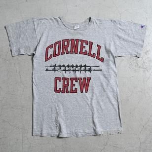 CHAMPION CORNELL CREW WATER PRINT T-SHIRT1980'S/VERY GOOD CONDITION/LARGE