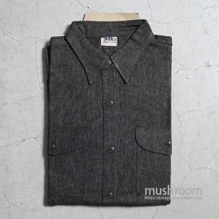 Lee BLACK CHAMBRAY WORK SHIRTDEADSTOCK