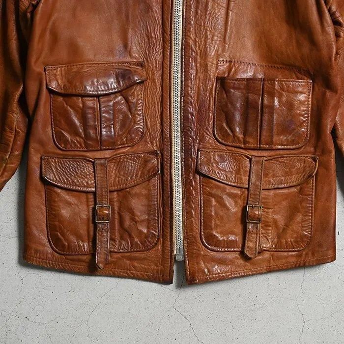 EAST WEST LEATHER JACKET（GOOD CONDITION） - 古着屋