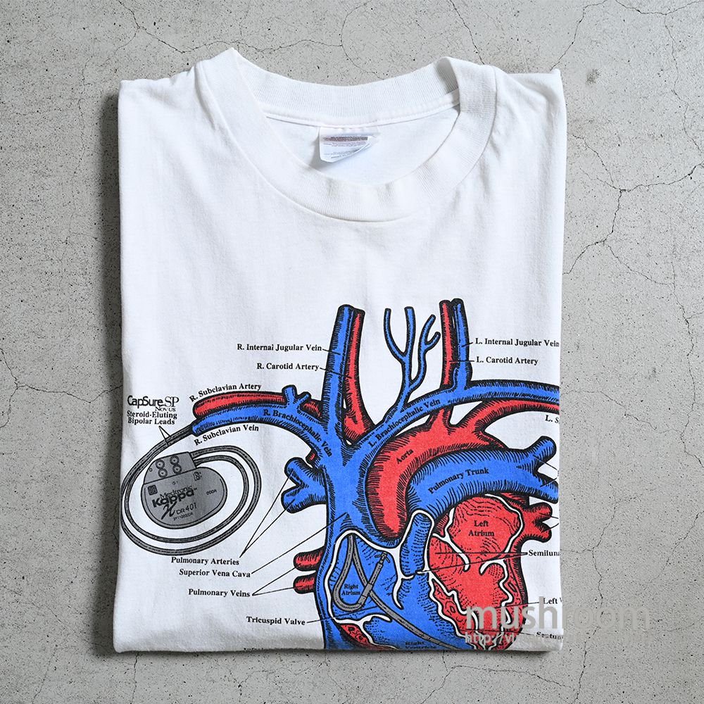 OLD ARTIFICIAL HEART T-SHIRT（1990'S/GOOD CONDITION/X-LARGE） - 古着屋 ｜  mushroom(マッシュルーム) ヴィンテージクロージングストア