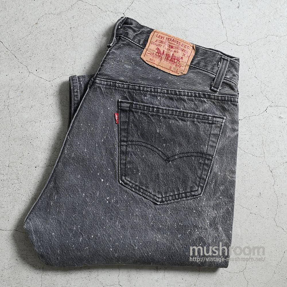 LEVI'S 501-0628 GALACTIC WASHED BLACK JEANS（W36L30/GOOD