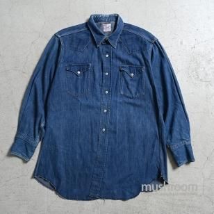 LEVI'S SHORTHORN DENIM WESTERN SHIRT1950'S/GOOD CONDITION