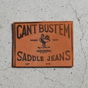 CAN'T BUST'EM SADDLE JEANS LEATHER PATCHDEADSTOCK