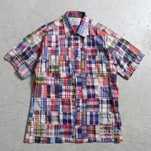 BERMUDA INDIA MADRAS PATCHWORK S/S SHIRTDEADSTOCK/MEDIUM