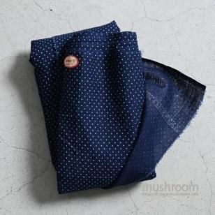 STIFEL INDIGO DYE POLKA DOT CALICO FABRICDEADSTOCK
