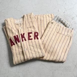 OLD BASEBALL SHIRT & PANTS SET-UPDEADSTOCK