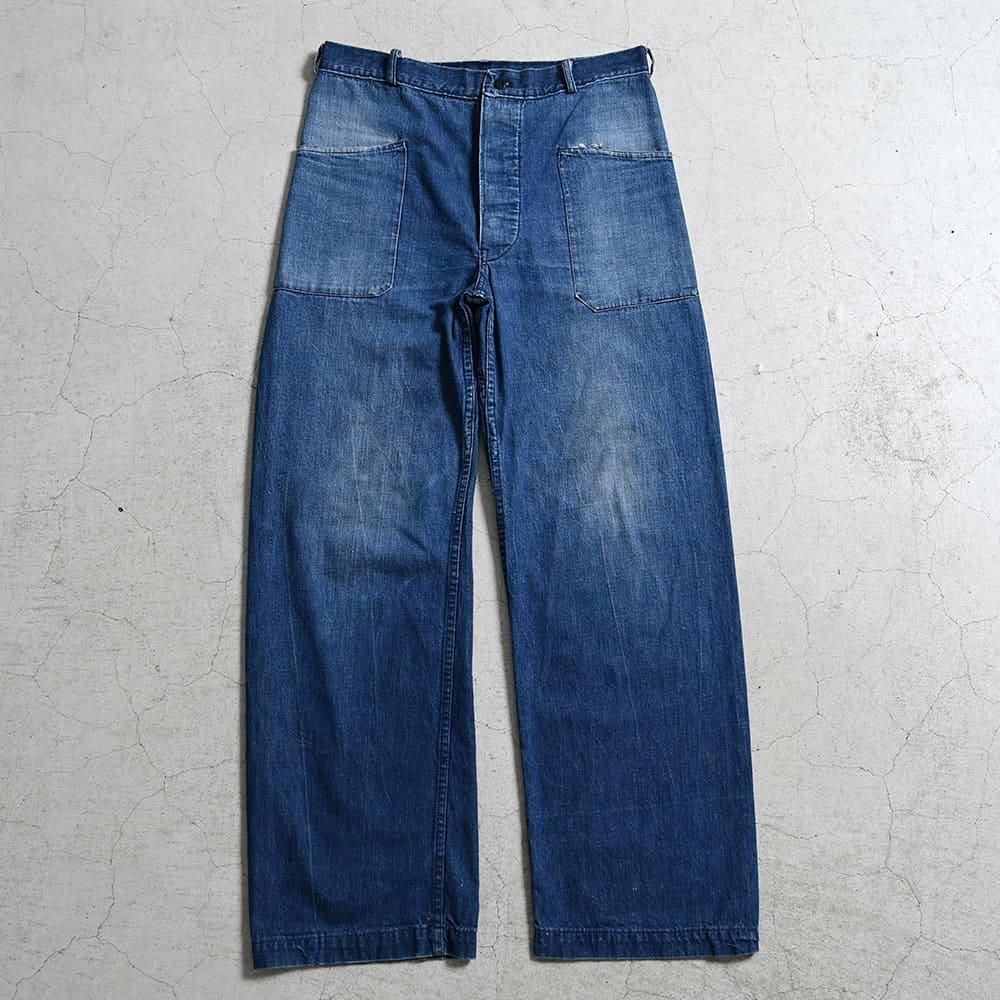 WW2 U.S.NAVY DUNGAREE DENIM TROUSERS（Early Type/GOOD INDIGO