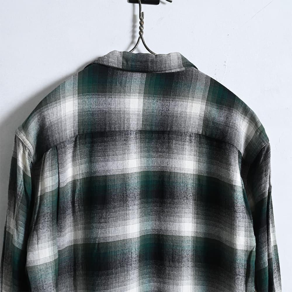 TOWNCRAFT SHADOW PLAID RAYON BOX SHIRT(MEDIUM/GOOD TOWNCRAFT SHADOW PLAID RAYON BOX SHIRT(MEDIUM/GOOD