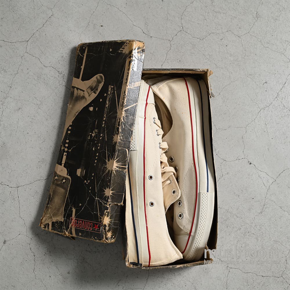 CONVERSE CHUCK TAYLOR Lo CANVAS SHOES WITH BOX（1960'S/DEADSTOCK/SZ 12） -  古着屋 ｜ mushroom(マッシュルーム) ヴィンテージクロージングストア