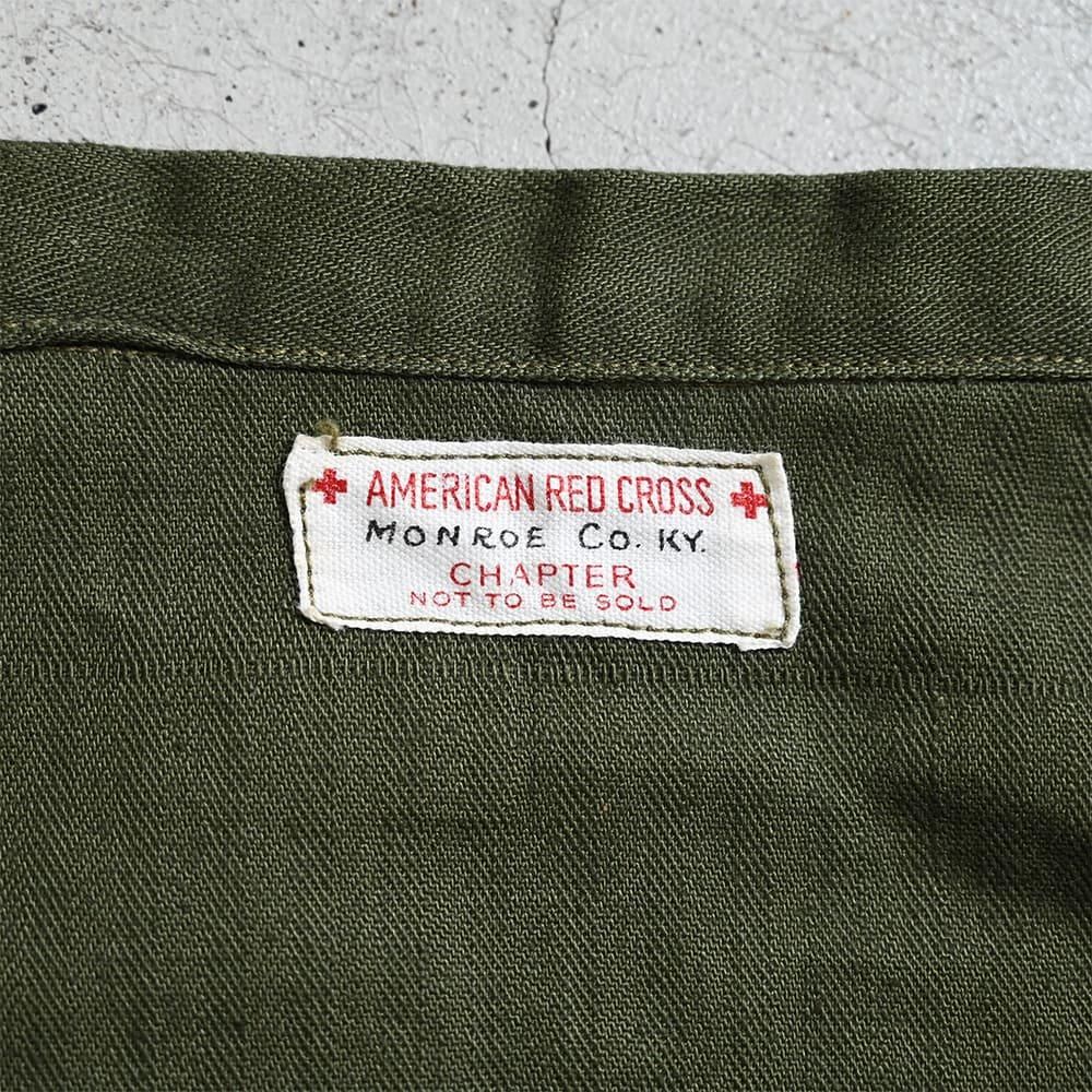 WW2 AMERICAN RED CROSS HBT APRON BAG（DEADSTOCK） - 古着屋