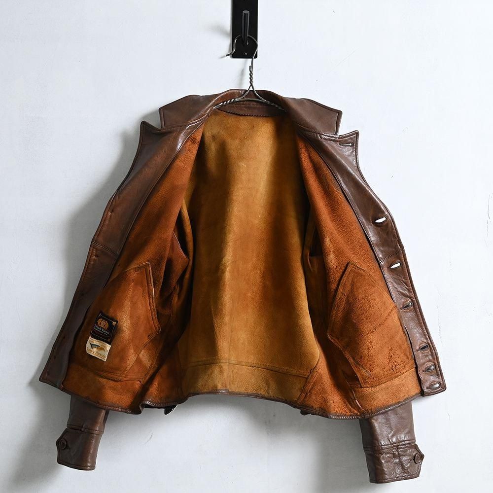 ALBERT RICHARD LEATHER SPORT JACKET（GOOD CONDITION） - 古着