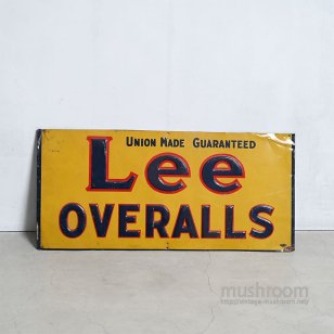 Lee OVERALLS ADVERTISING SIGNAround 1930'S-1940'S