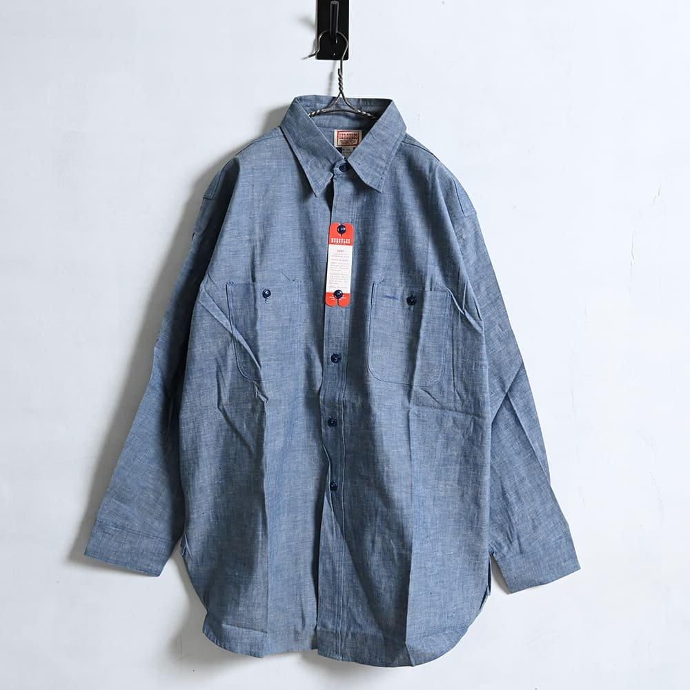 HERCULES L/S CHAMBRAY WORK SHIRT（1950'S/SZ 16-1/2/DEADSTOCK