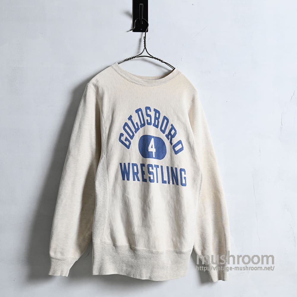 CHAMPION GOLDSBORO WRESTLING WATER PRINT REVERSE WEAVE（1950'S） - 古着屋 ｜  mushroom(マッシュルーム)　ヴィンテージクロージングストア