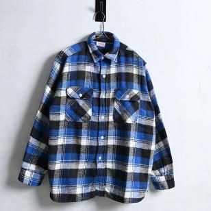 BRENT PLAID FLANNEL SHIRTVERY GOOD CONDITION/LARGE