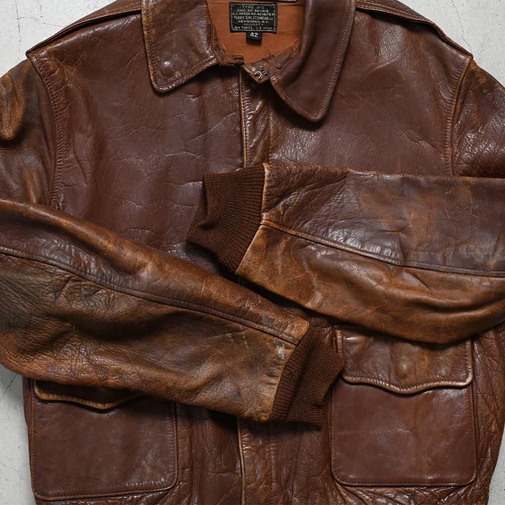 USAAF A-2 LEATHER FLIGHT JACKET WITH BACK PAINT（'42/by