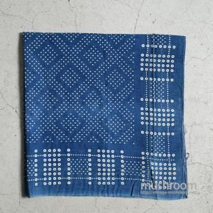 OLD INDIGO POLKA DOT PATTERN BANDANA1910'S〜