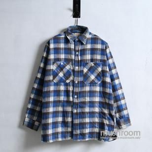 PENNEY'S PLAID FLANNEL SHIRT1950'S/GOOD CONDITION/MEDIUM
