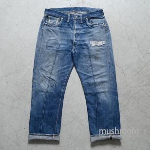 LEVI'S 501XX JEANSʡ47 MODEL/AMAZING REPAIR