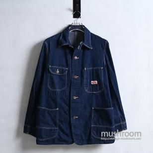 SUPER BLUE BELL DENIM COVERALL WITH CHINSTRAP1930'S/DARK COLOR