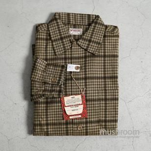 McGREGOR PLAID PRINT FLANNEL SHIRTDEADSTOCK/MEDIUM