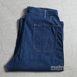 WW2 U.S.NAVY DUNGAREE DENIM TROUSERSMETAL BUTTON