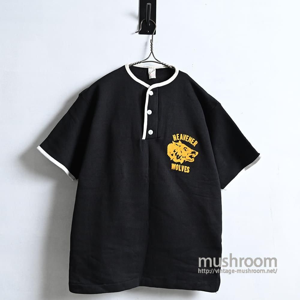 【NEW限定品】 BLACK SPORTSWEAR HENRY-NECK SHIRT（1960'S/LARGE SWEAT S/S トップス