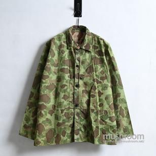 WW2 USMC DUCK-HUNTER CAMO HBT JACKETSZ 38/VERY GOOD CONDITION