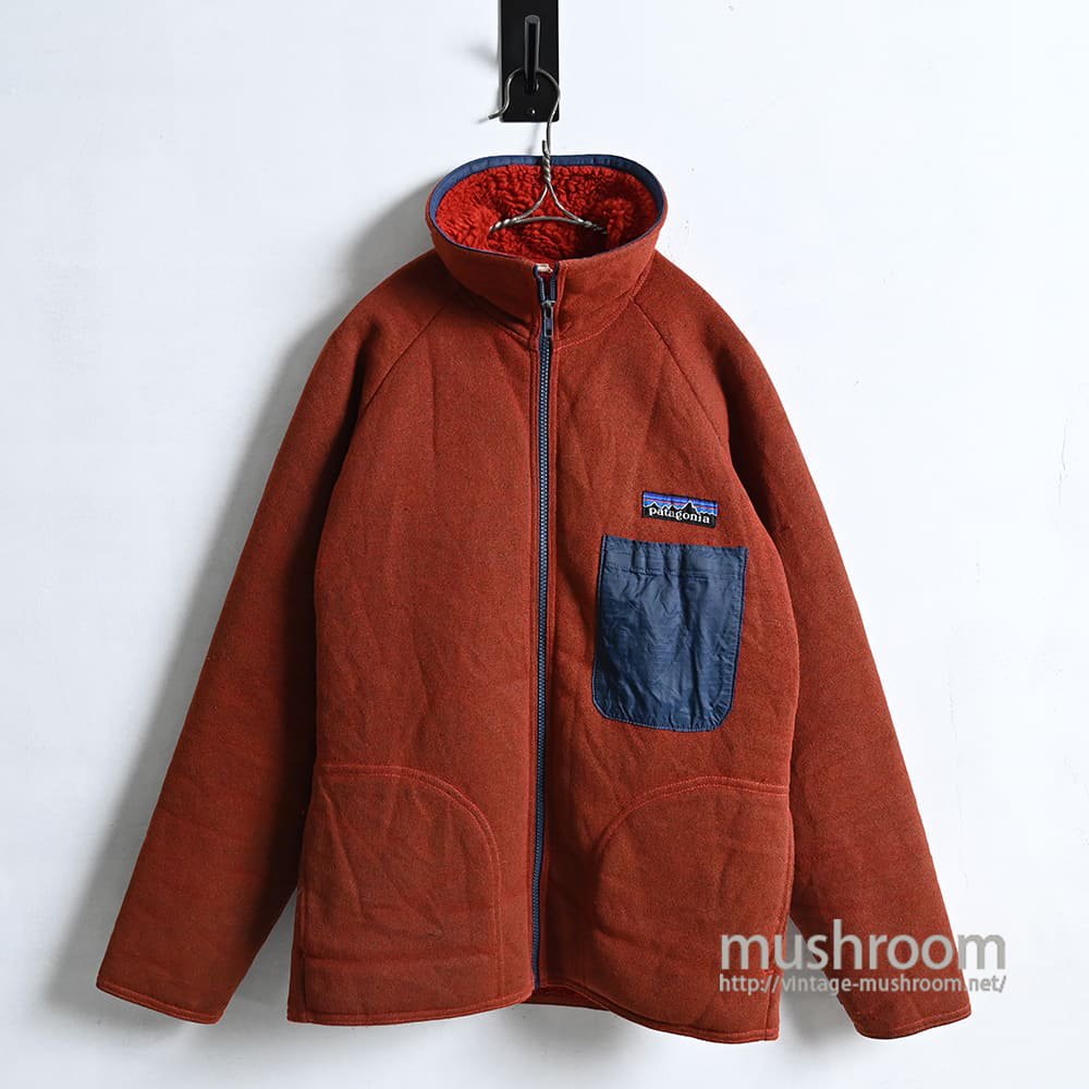 PATAGONIA FULL-ZIP PILE JACKET（1980'S/GOOD CONDITION/MEDIUM） - 古着屋 ｜  mushroom(マッシュルーム) ヴィンテージクロージングストア