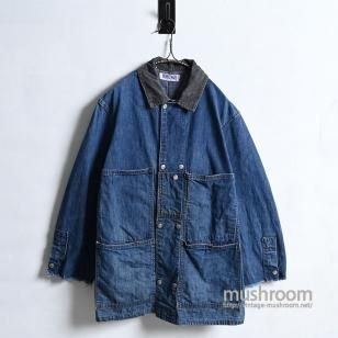 ジャケット・アウター DUBBLE WARE 60's vintage denim coverall DUBBLEWARE W/BUTTON DENIM COVERALL（1940'S/CUT-OFF） - 古着