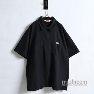 BEN DAVIS S/S BLACK WORK SHIRT1980'S/MINT/XX-LARGE