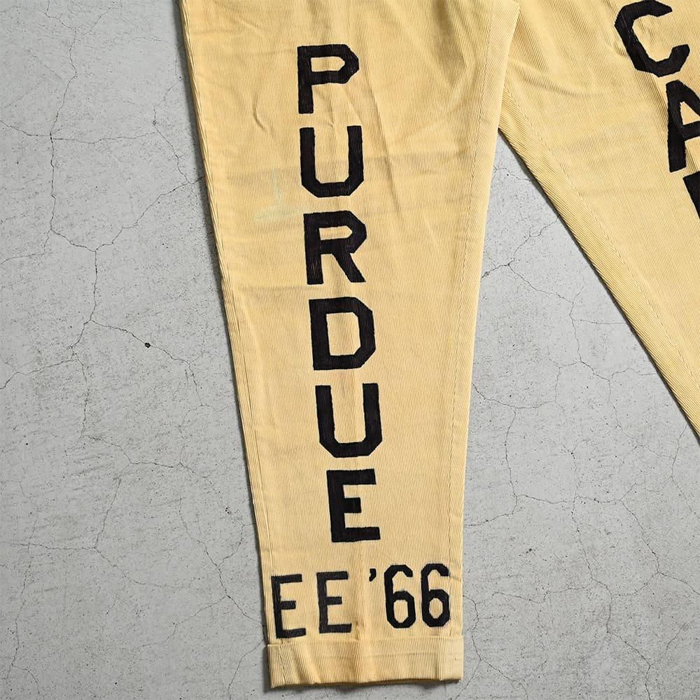 60s メモリアルパンツ シニアコーズ 1966 パデュー大学　BIG size 60s 