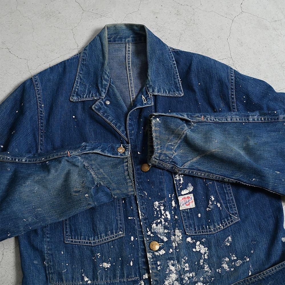 CARHARTT DENIM COVERALL WITH PAINT（PRINT TAG/GOOD CONDITION