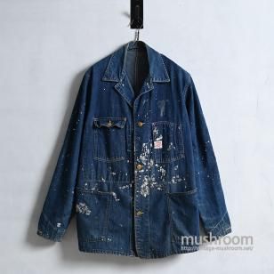 CARHARTT DENIM COVERALL WITH PAINTPRINT TAG/GOOD CONDITION