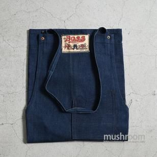 THE BOSS DENIM WORK APRONAround 1930'S/ALMOST DEADSTOCK