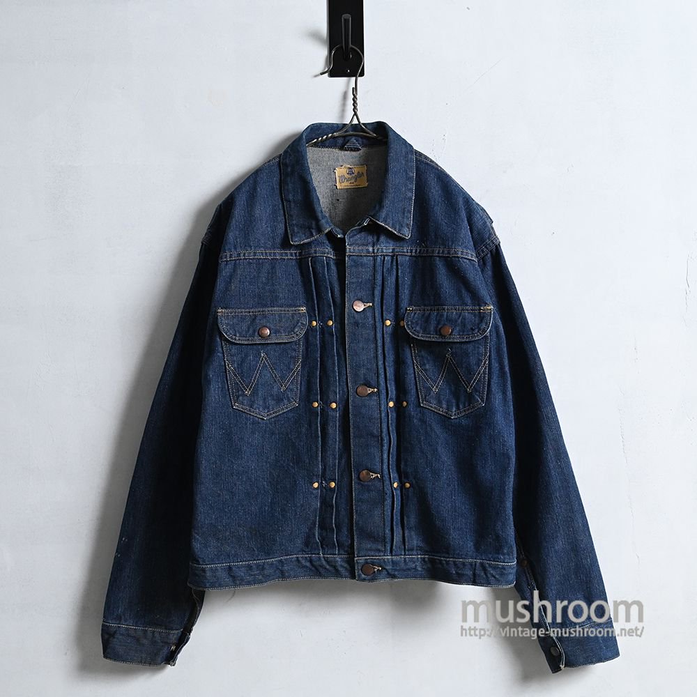 WRANGLER 111MJ DENIM JACKET（SZ 44/DARK COLOR） - 古着屋 ｜ mushroom(マッシュルーム)  ヴィンテージクロージングストア