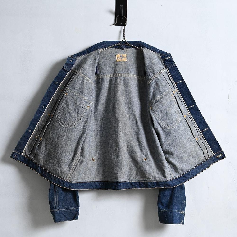WRANGLER 111MJ DENIM JACKET(SZ 44/DARK COLOR) - 古着屋 WRANGLER 111MJ DENIM JACKET(SZ 44/DARK COLOR) - 古着屋
