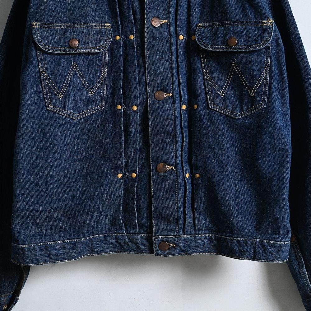 WRANGLER 111MJ DENIM JACKET(SZ 44/DARK COLOR) - 古着屋 WRANGLER 111MJ DENIM JACKET(SZ 44/DARK COLOR) - 古着屋