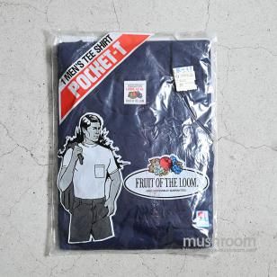 FRUIT OF THE LOOM PACK T-SHIRT with POCKET1980'S/DEADSTOCK/LARGE