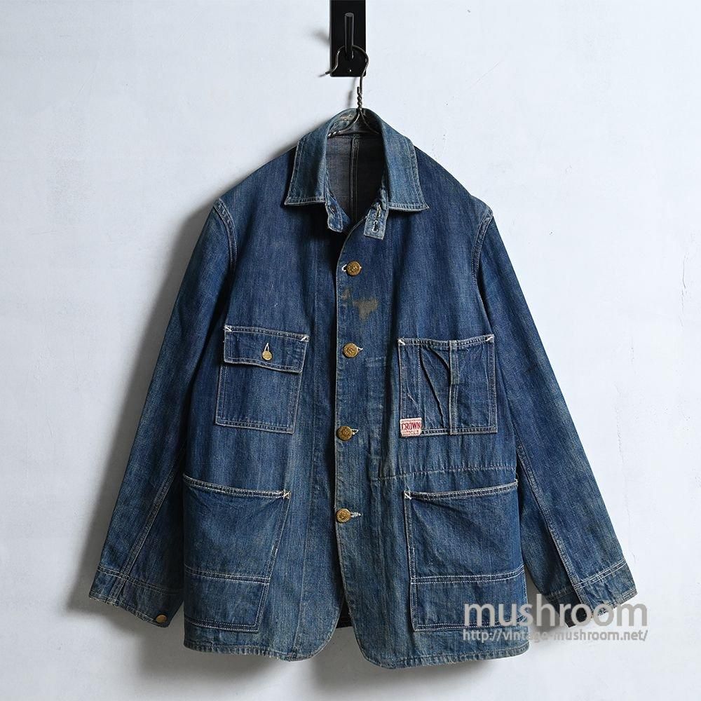 CROWN DENIM COVERALL with CHINSTRAP & CHANGE BUTTON（1930'S