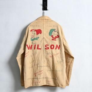 BILT WELL MEMORIAL JACKET with HAND-PAINTED1930'S/ALMOST DEADSTOCK