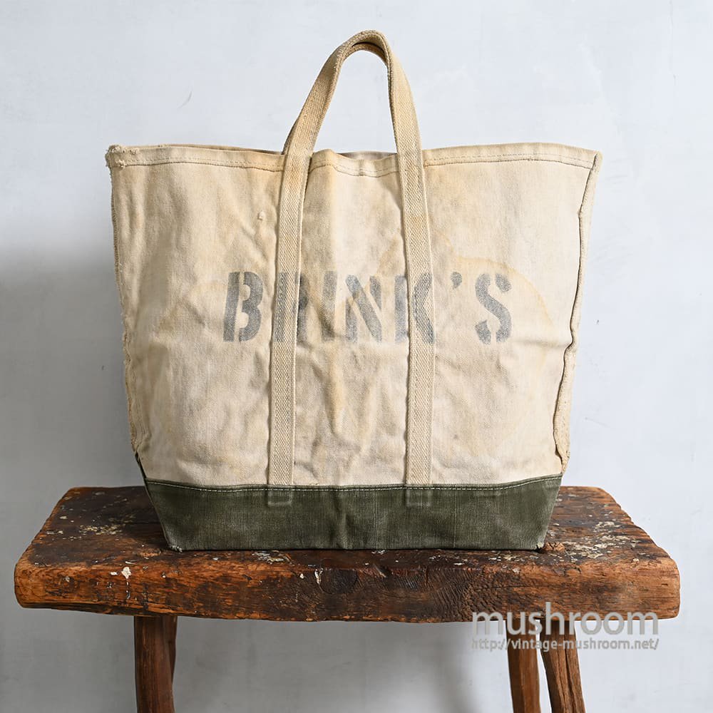 BRINK'S MONEY CARRING CANVAS BAG（Around 1960'S） - 古着屋 ｜ mushroom(マッシュルーム)  ヴィンテージクロージングストア