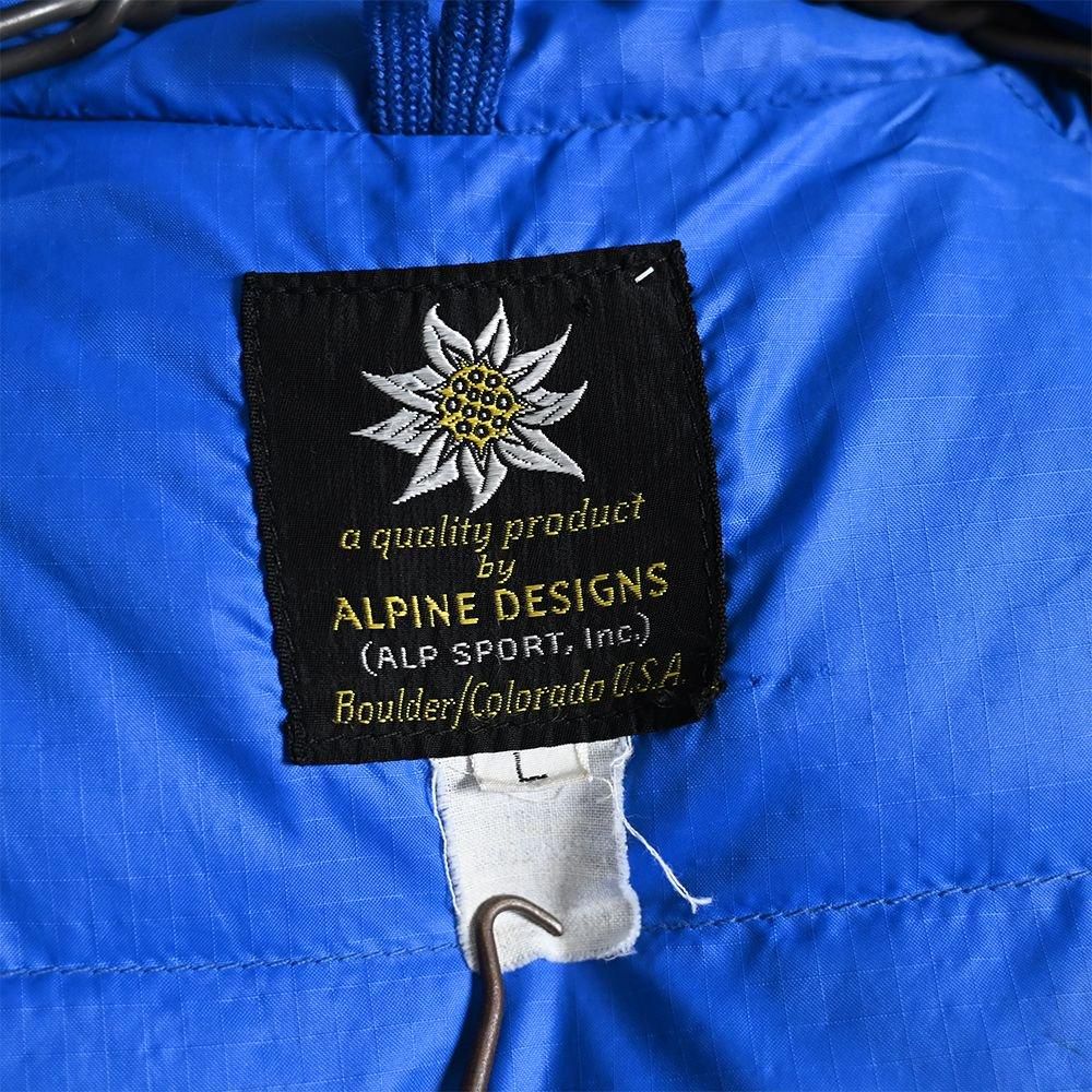 ALPINE DESIGNS EXPEDITION DOWN JACKET WITH HOODY(1970'S ALPINE DESIGNS EXPEDITION DOWN JACKET WITH HOODY(1970'S