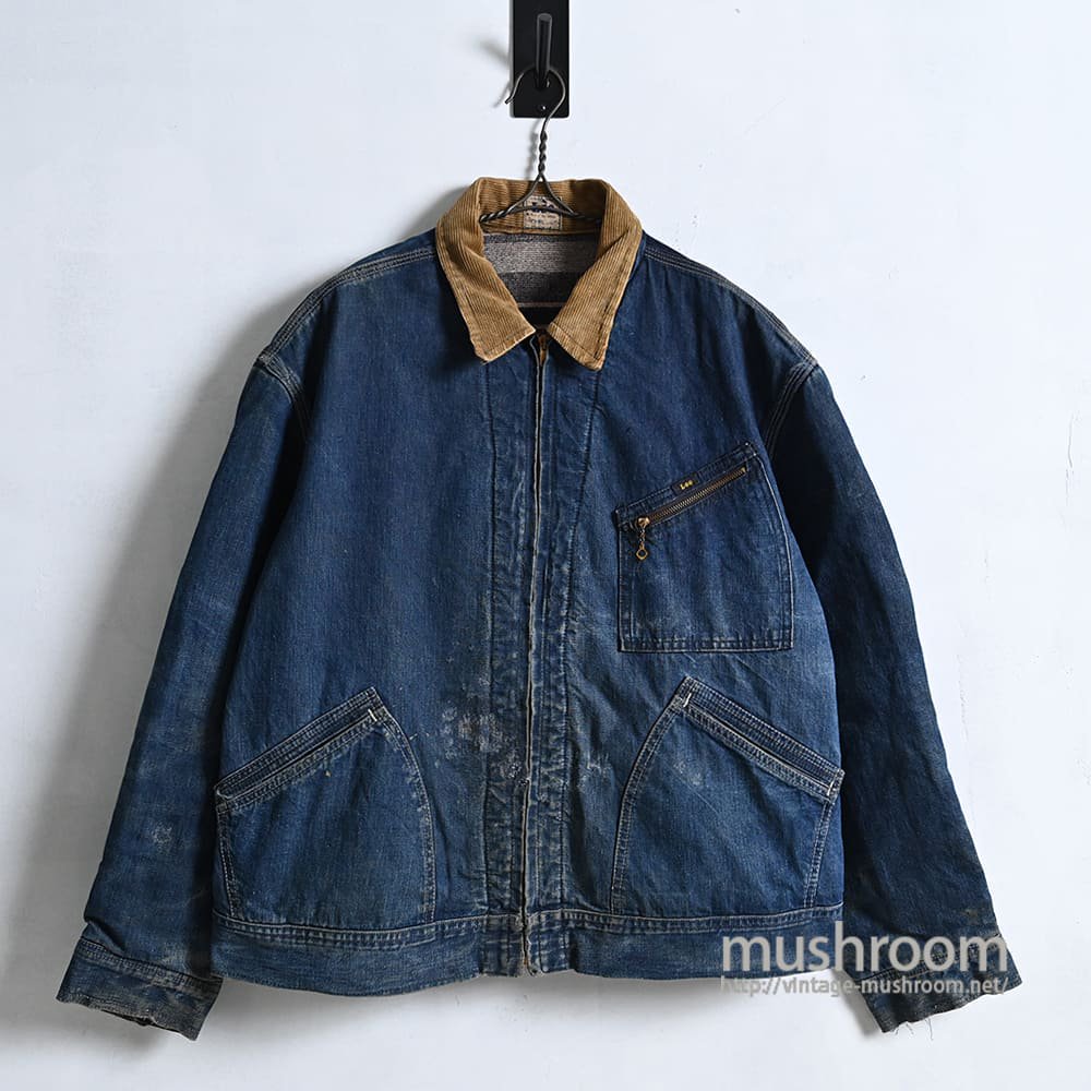 Lee 91-BL DENIM WORK JACKET（1950'S/BIG SIZE） - 古着屋 ｜ mushroom(マッシュルーム)  ヴィンテージクロージングストア