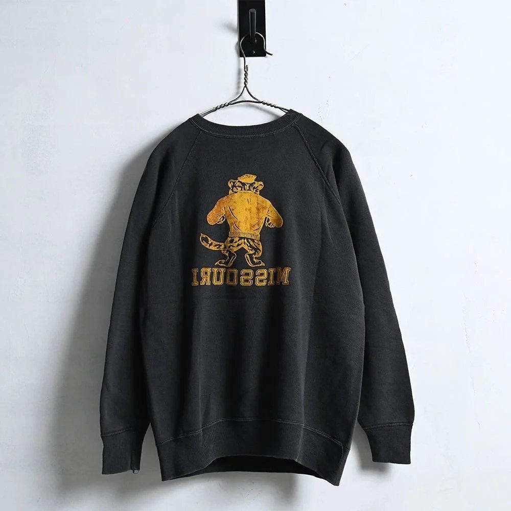 50's 黒 カラーフロッキー BIG size MISSOURI SWEAT 50's 黒 カラーフロッキー BIG size MISSOURI SWEAT